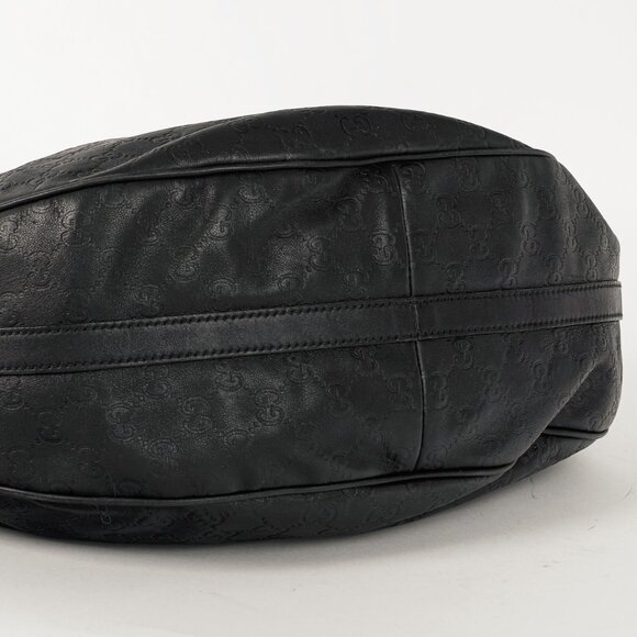 Gucci GG Twins Black Guccissima Leather Large Hobo - Picture 5 of 12